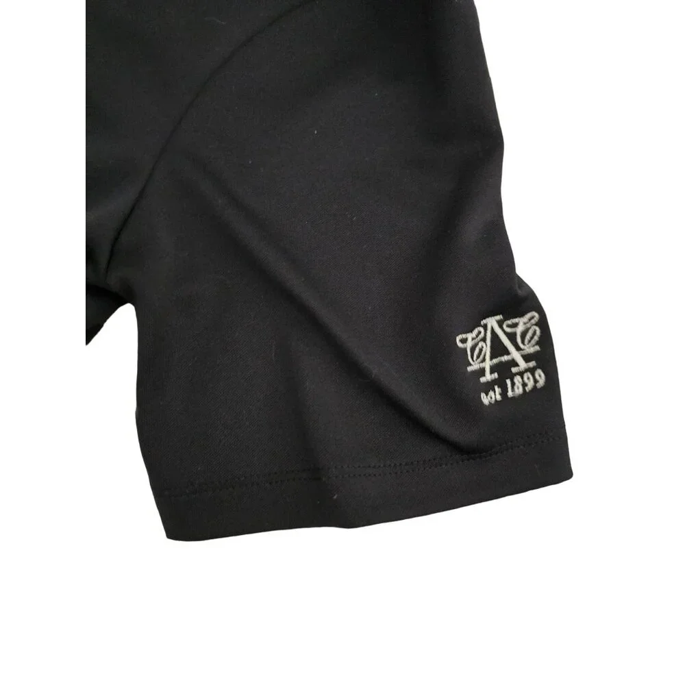 Nike Golf Dri-Fit Women's Polo Shirt XL Black Dell‎ World Tour Logo